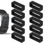 10 Pièces Passant de Montre Silicone pour bracelet 22 mm - Boucle Bracelet Montre Caoutchouc Compatible avec Garmin Forerunner 2