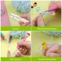 Kit de Crochet 44 Pièces - 12 Tailles pour Débutants - Poignée Ergonomique Souple - Accessoires de Crochet Colorés - Avec Sac de