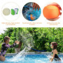 3 Pcs Balle Rebondissante D'eau: Ballons a Eau Réutilisables,Bombes à Eau, pour Bataille D'eau Dans Le Jardin Piscine, pour Enfa