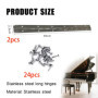 2 Pièces Charnière à Barre de Piano en Acier Inoxydable,Pour Pianos, Meubles, Portes d'Armoire et Armoires de Bateau,Robuste et 
