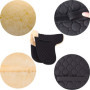 Merauno Selle de selle en peau d'agneau véritable et coussin polyvalent avec fourrure d'agneau véritable et coton matelassé