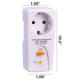 GutReise Fiche intermédiaire FI pour protection des personnes contre les chocs électriques 16 A 220-250 V 10 mA Adaptateur de sé