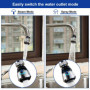 KBNIAN 2 Pièces Embout Robinet Cuisine Aérateur de Robinet 360°Pivotant Tête de Robinet de Cuisine 2 Modes Mousseur de Robinet d