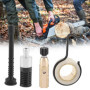 Atyhao Tronçonneuse Pompe à Huile Engrenage à vis sans Fine Réservoir Carburant Set de Filtres pour Tubes Huile Kit Accessoires 