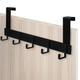KNGNGK Porte Manteau pour Porte, Patère de Porte Manteau avec 5 crochets, Porte Manteau pour Porte sans Perçage, Patère de Porte