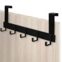 KNGNGK Porte Manteau pour Porte, Patère de Porte Manteau avec 5 crochets, Porte Manteau pour Porte sans Perçage, Patère de Porte