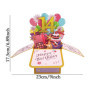 Carte pop-up « Happy 14th Birthday » pour fille, 14 ans, idée de cadeau d'anniversaire pour fille nièce, carte de vœux 3D amusan