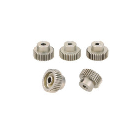 DollaTek 5PCS 64DP 31T 32T 33T 34T 35T Ensemble de pignons pour Moteur à pignon pour Moteur brushless 1/10 Rc Car Brushed