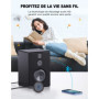 Mohard Recepteur Bluetooth 5.3 Voiture, AUX Adaptateur Jack 3.5mm, Appel Mains Libres & Double Connexion, Autonomie 16H, Receveu