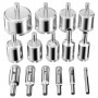 Ghazpmuk 15 Pièces Foret Diamant - Scie Cloche Diamantée 6-50mm pour Carrelage, Verre, Marbre, Céramique