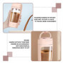 WIYETY Shaker électrique avec compartiment à poudre : 650 ml, mixeur automatique de protéines avec brosse, shaker à protéines US