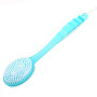 Cisixin Brosse Nettoyante de Bain Douche Arrière exfoliante Corps Brosse avec Long Manche (Bleu)