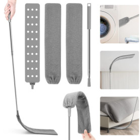 DOBIGER Plumeau Microfibre Telescopique, Nettoyeur de Poussière Rétractable Gap, Artefact de Nettoyage Anti-poussière Rétractabl