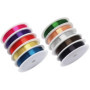 Fil de Cuivre Métallique Fil de Fer pour Bijoux Kit de 10 Rouleaux de Fil pour Emballage de Bijoux Artisanaux en Couleurs Mélang