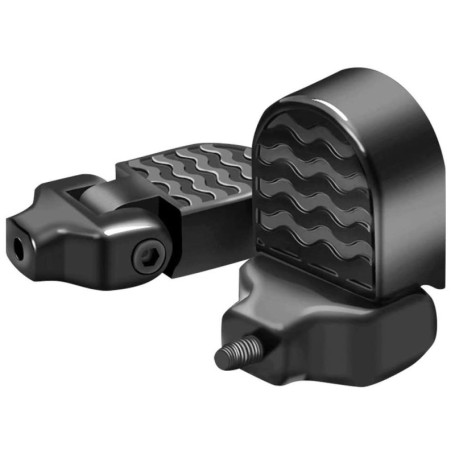 LWZko 2 Pièces Pédales Arrière de Vélo, Repose-Pieds Vélo, BMX Pegs, Bike Pegs Antidérapantes, Universel Alliage d'Aluminium Pli