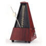 TAMUME Rouge Antique Cru Pyramide Style Renforcé plastique Metronome 40-208 BPM Tempo Minuteur Musique Intégré Avec Bell et Méca