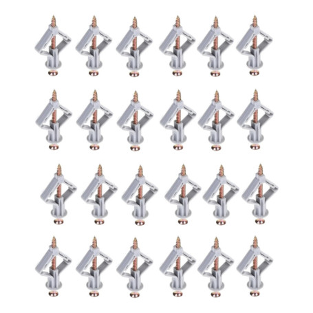 Chevilles pour Plaque de Plâtre, 50 Pcs Cheville Brique Creuse Cheville Parpaing Creux Forme D'Avion Chevilles Papillon en Plast