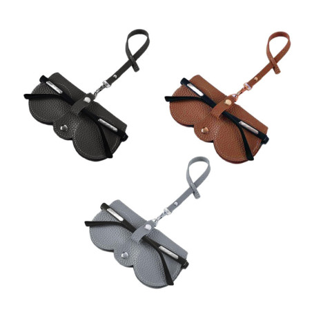 ATBUSS Lot de 3 Pochettes de Protection pour Lunettes - Étui Portable en Cuir Souple pour Lunettes de Soleil et de Myopie