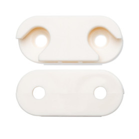 VDE Industries Lot de 2 charnières de rechange modernes en ABS brut compatibles avec Ikea Hemnes pièce #110364