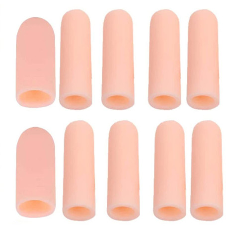10PCS Gel Finger cot doigtier Protecteur de Doigt Support Couvre-Doigts en Silicone Contre Les Ampoules Idéal pour protéger Les 