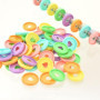 90 PCS Disques en Plastique Disques à Anneaux de Reliure Multicolores Disques d'Extension pour Ajouter des Pages Supplémentaires