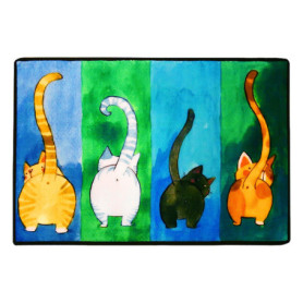 Tapis De Porte Pour Chat 1 Pièce, Tapis De Porte Extérieur, Tapis De Porte Drôle, Tapis D'Entrée, Tapis De Porte Pour Chat D'Int
