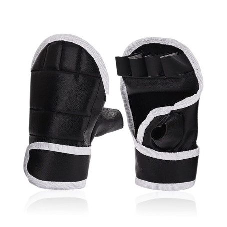 1 paire de mitaines de boxe pour adultes, respirants, sans doigts, gants de protection, équipement de boxe