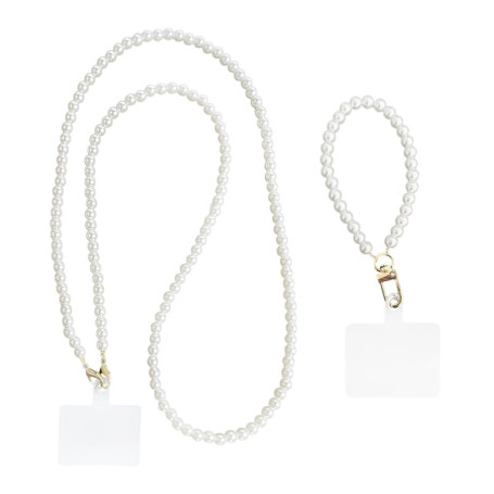 HDGSAFD 1 Chaîne De Perles Pour Téléphone Portable, 1 Entretoise, 1 Chaîne De Poignet, Chaîne De Téléphone Portable Multifonctio