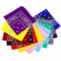 Bandanas avec Motif Paisley, 12PCS Foulard carré Bandeau de Cheveux, Echarpe de Cou Tête, Décoration Rétro Style Cravates Cyclis