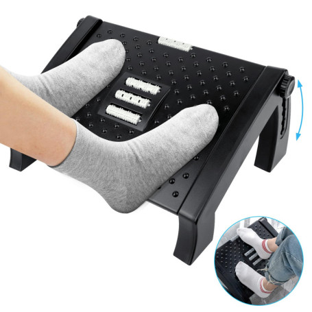 VFANDV Repose-pieds Sous le Bureau, Repose-Pieds Réglable en Hauteur Repose-Pieds Ergonomique Repose-Pieds, Antidérapant avec Fo