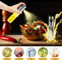 JOPHEK Spray Huile Cuisine, 2 Pièces 100ml Spray Huile D'olive Vaporisateur D'huile et de Vinaigre, Pulvérisateur D'huile Premiu