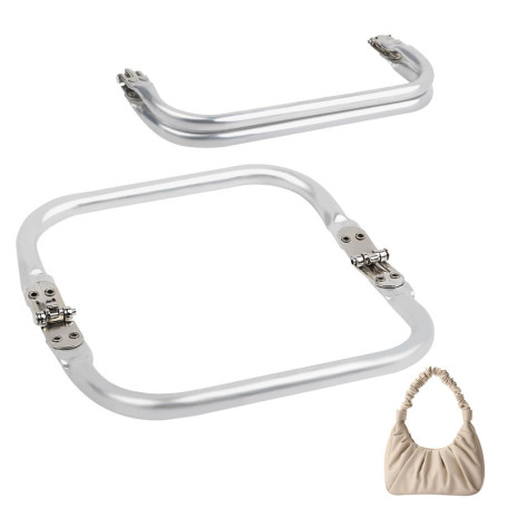 VFANDV Cadre Tubulaire Interne Aluminium, 2 Pièces Tubulaire Charnière Interne Docteur Sac Cadre, 2 Taille Cadre en Métal de Sac