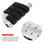 EBTOOLS pour repose pied 1 paire de pédales de moto en aluminium, repose-pieds en caoutchouc Repose-pieds larges Repose-pieds de