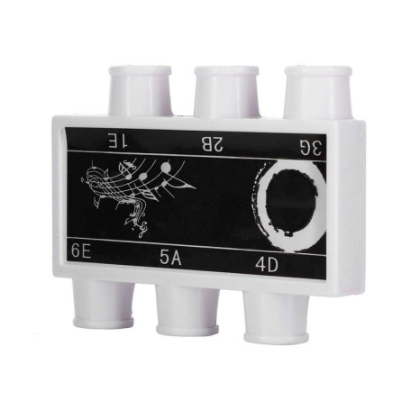 Accordeur de Guitare, Diapason en Plastique tonalité E B G D A E avec étui de Transport pour Guitare