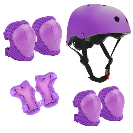 Neuytiky Genouillères Enfants Set,Casque Vélo Enfant Kit de Protections pour Enfants Casque de Enfant, Protection Roller Enfant,
