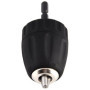 Mandrin Visseuse, 0.8-10mm 3/8"-24UNF Mandrin Porte Foret sans Clé avec Porte Douille Hexagonale 1/4" Accessoires pour Perceuse