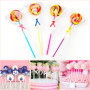 UGBO Batonnet Pop Cake Baton Sucette Pop Cake Sac de Bonbons 100 Batonnet Popcake avec 100 Petit Sachet Bonbon Transparent et 10
