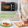 KXVXXV Couvercle Micro Ondes avec Eau, 26 cm Cloche Micro Onde sans bpa avec poignée Idéal pour Les Petits et Grands Micro-Ondes