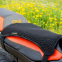 Pelucton Housse de Selle de Moto en Maille Double Couche, Coussin de Siège de Moto Respirant Universelle, Housse de Protection S