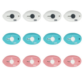 12 Pièces Mini Couteau Utilitaire, Mini Ouvre-Lettre, Mini Cutter, Utilisé pour les Cadeaux de Décoration de Porte-Clés, Adapté 