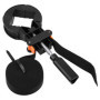 6M réglable coin pince bande sangle en nylon 4 mâchoires support de cadre photo outil de travail du bois (noir)