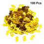 TOYANDONA 100pièces Confettis Forme De Doré Confettis Pailletés pour Décorations De Fête Anniversaires Et Noël Accessoires De Ta