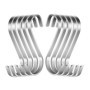 Lot de 10 Crochets en S de suspension multifonctions Crochets en forme de S en acier inoxydable Crochet S pour salle de bains ch