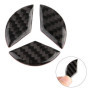 KSTE 3pcs Volant de Voiture Décor Logo Autocollant en Fibre de Carbone for Classe C W204 2005-2012
