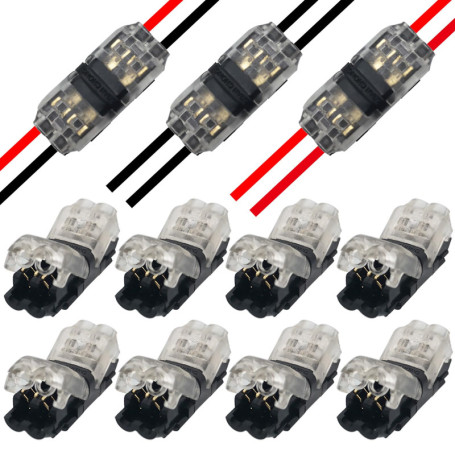 Connecteur de câblage à 2 broches CTRICALVER Connecteur de dérivation de câblage Installation de câblage simple et à grande vite