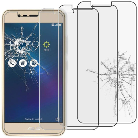ebestStar - Pack x3 Verre trempé Compatible avec ASUS Zenfone 3 Max ZC520TL Film Protection Ecran Vitre Protecteur Anti Casse, A