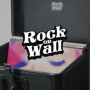 Rock On Wall - Valise porte-vinyles - Malette de rangement - Capacité 50 vinyles 33T - Noir
