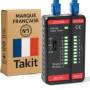Testeur RJ45 CAT5E à CAT8 - Testeur de Câbles Réseaux Ethernet et Blindage - Marque Française Garantie 5ans