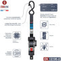 Sangle a Cliquet Automatique Acier Inoxydable 1,8m 25mm Crochet S a Linguet LC 300daN, 600daN en U | Enrouleur de Sangles Automa