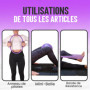 FIT-FATH-Anneau pilate-Cercle Pilate-Accessoire Yoga-Ballon Gymnastique-Bande de résistance-Elastique de Force-Fitness- Sport-Mu